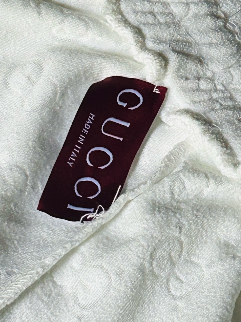 Gucci White Athletic Shorts with Red & Navy Side Stripes - Picture 7 of 7
